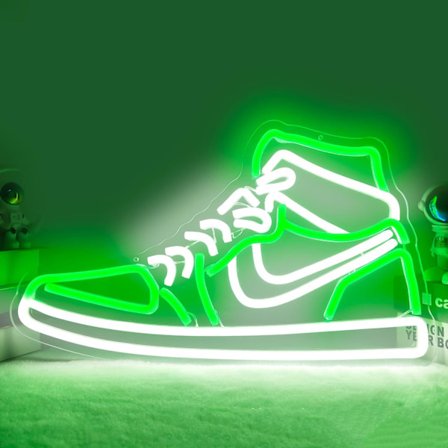 Sneaker Neonskilt Sportssko Neonskilt for Vegg Dimbar LED