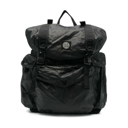 Stone Island, Backpacks Zwart, Heren, Maat:ONE Size