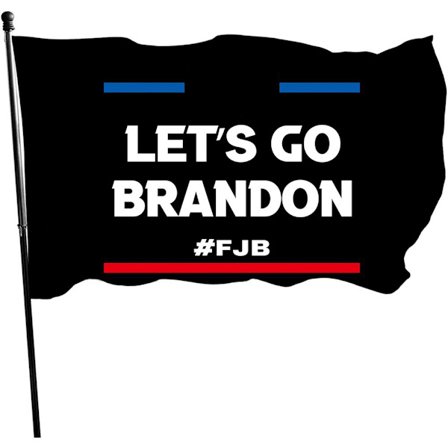 Let's Go Brandon Flag Bogstav Print Præsidentiel Kampagne Banner til Dør og Tag