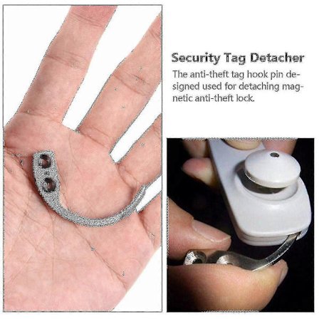 3 stk. Magnetiske Kroge Alarm Nøglekrog Aftager Magnetisk Fjerner Tilbehør Mini Krog Aftager Tag Krog Pin Åbner Nøgle