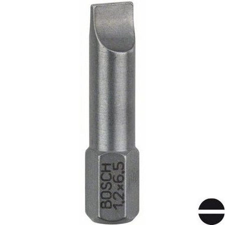 Bosch S Bits S1.2x6.5 3-pak 25mm, Maskintilbehør & forbrugsvarer