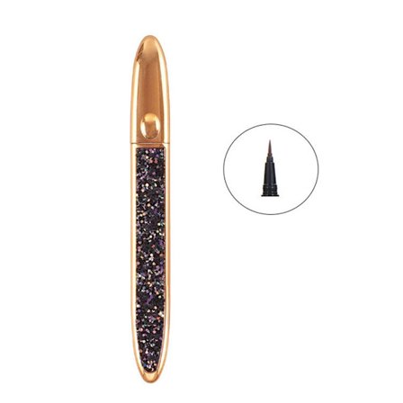 2-i-1 Självhäftande Ögonfransar Eyeliner Penna Långvarig Inget Lim Icke-Magnetisk Snabbtorkande Ögonfransar Fästande Eyeliner Penna