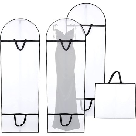 2 stk. hængende tøjbetræk, 180x60CM sammenklappeligt brudekjolebetræk