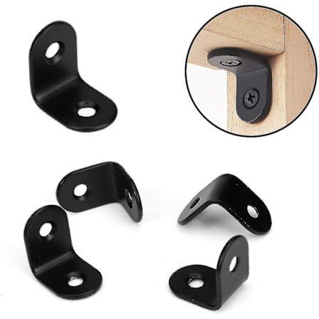 Vinkelkontakt 90 Grader Vinkelkonsoler L-Form Rätt Vinkel Rostfritt Stål Hörnkonsol Möbel