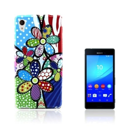 Westergaard Sony Xperia M4 Aqua Skal - Tecknade Blommor