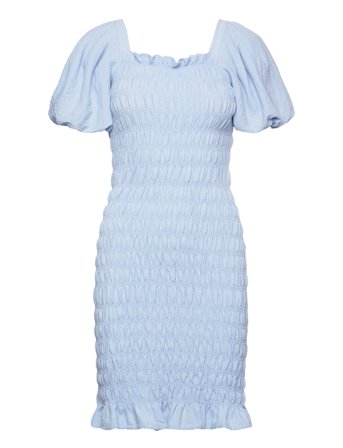 Rikko Solid Dress Blue A-View