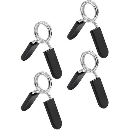 Barbell Clamp Barbell Clamp Spring Clamp Collar Til Barbell Spring Lock Collar Vægtløftning Styrketræning Fitness (sort) (4stk)