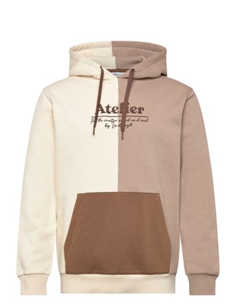 Colour Block Hoodie Cream Lindbergh