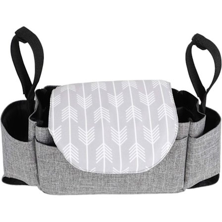 Baby Klapvogns Organizer Taske med Kopholdere Bleopbevaring Taske Buggy Organizer