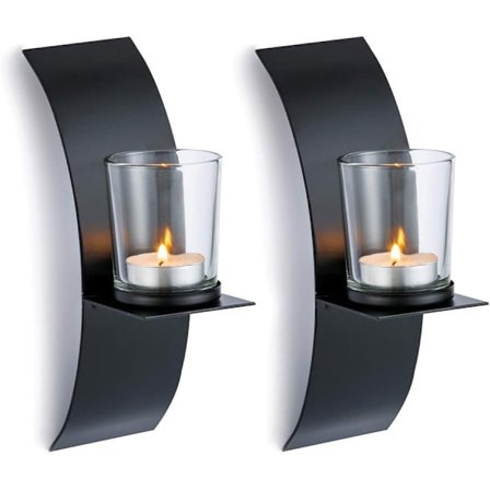 2025 Nytt 2-pack Nya Hem Ljusstake Ställ Handgjord Järn Hängande Vägglampa Ljusstake Hylla Möbler