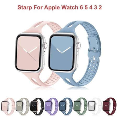 Armband för Apple Watch SE 6 5 4 3 2 svart
