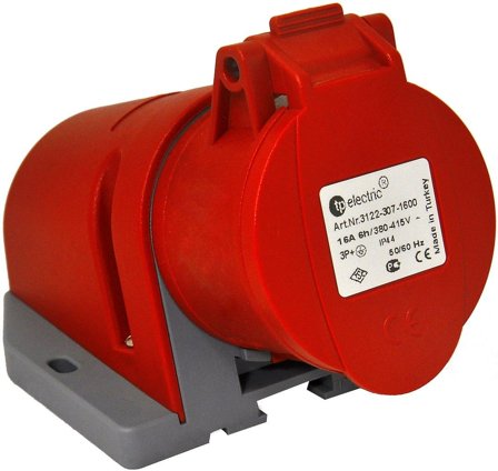 Malmbergs Stikkontakt 16A 3pol+J 400V