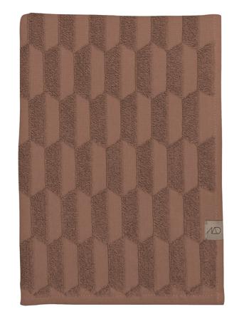 Geo Bath Towel Home Textiles Bathroom Textiles Towels & Bath Towels Brun Mette Ditmer