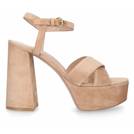 Gianvito Rossi Bebe high heel Sandalen , Beige , Dames , Maat: 40 EU