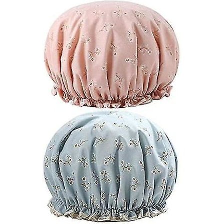 Store Badehætter, Genanvendelige Stilfulde Spa-Hætter til Kvinder Dobbelt Lag Badehætte