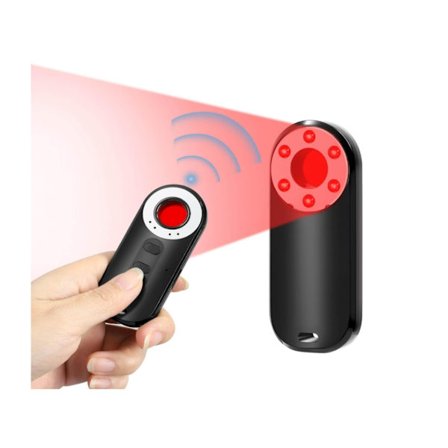 Dold Kameradetektor Spionlokalisator med Vibrerande Alarm GPS Tracker RF och Bugs Scanner Signal Utan YEMAESRE