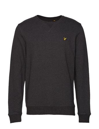 Crew Neck Sweatshirt Sweat-shirt Tröja Svart Lyle & Scott