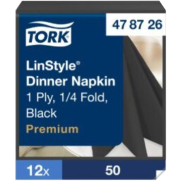 SERVIETT LINSTYLE SORT 39X39