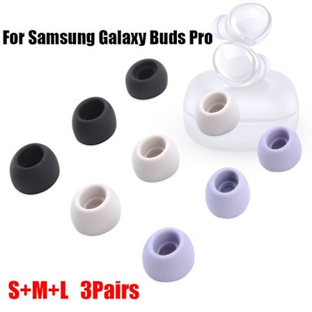 3 Par Silicone Ørepropper for Ga laxy Buds Pro