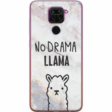 Xiaomi Redmi Note 9 Genomskinligt Skal Llama Marble