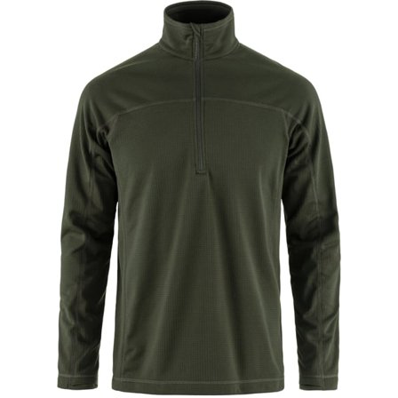 Fjällräven Abisko Lite Fleece Half Zip XXL - male - Deep Forest - Fleece