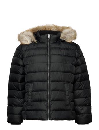 Tjw Crv Basic Hooded Down Jacket Fodrad Jacka Svart Tommy Jeans