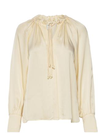 Grace - Fluid Texture Blus Långärmad Creme Day Birger Et Mikkelsen