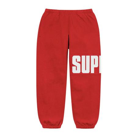 Supreme, Cropped Trousers Rood, Heren, Maat:S