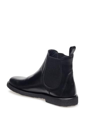 Booties - Flat - With Elastic Shoes Chelsea Boots Svart ANGULUS