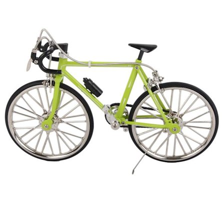 Aftagelig 3D Cykel Bil Model Ornament 11,5x19,5cm Grøn Borddekoration Fødselsdagsgave til Alle Aldre