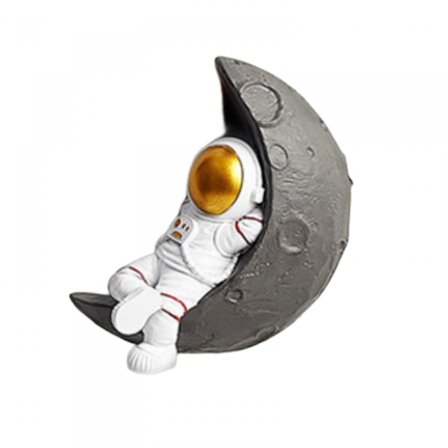 Astronaut Figurine Statue,Resin Spaceman Planet Ornament fo