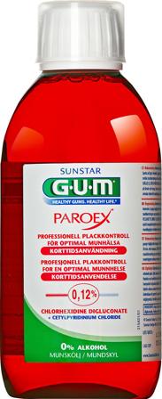 GUM Mundskyl Paroex 0,12% Klorhexidin 300 ml, Medicin & Pleje, Sårpleje, Klorhexidin