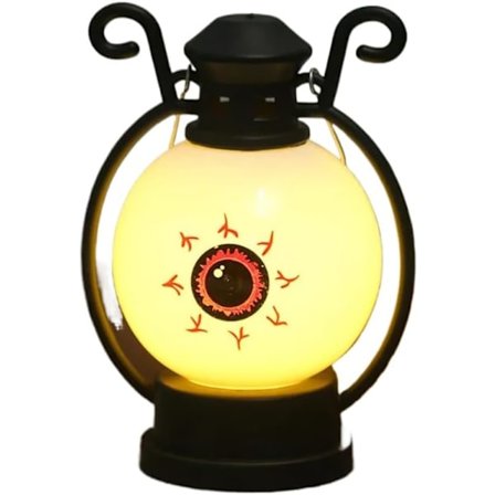 Mini Halloweenlykta LED Elektronisk Ljuslykta Portabel Pumpalampor