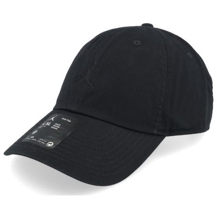 Jordan - Svart unconstructed Keps - Club Cap Swoosh Black/Black Dad Cap @ Hatstore