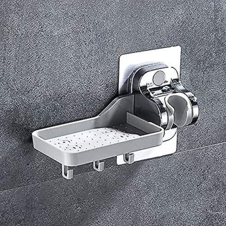 Käsisuihkun Pidike Suihkupään Teline Ei Porattavaa Vahva Liima Käsisuihkun Pidike Kulma Säädettävä Liimattava Suihkun Pidike (Monitoiminen Sty