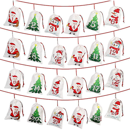 Julepynt Juleaftens Nedtælling Gennembrudt Digital Kalender bd