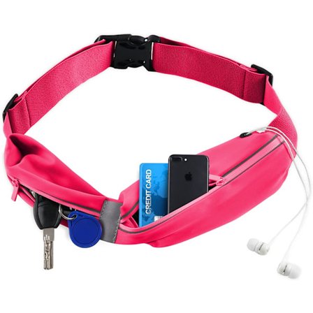 Slank løpebelte for kvinner og menn med justerbar stropp, Ru