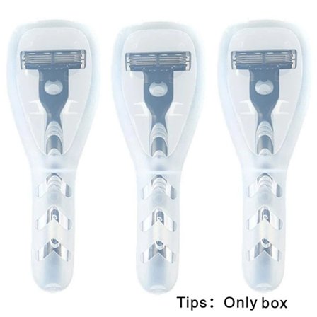 Til Gillette Fusion Bærbar Barbermaskine Støvdække Herre Barbermaskine Boks Husholdningsopbevaring Hjemmetilbehør Værktøj Rejse, 3 stk