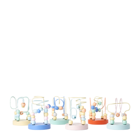 Classic Mini Beads Coaster Träleksaker Flerfärgad ONESIZE