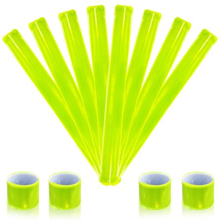 Reflekterande band Snap armband, reflexremsor barn, reflextejp för skolväskor, nycklar, barnvagnar, vandring, joggare och cyklister