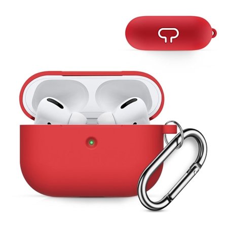 AirPods Pro tjockt silikonfodral - Röd