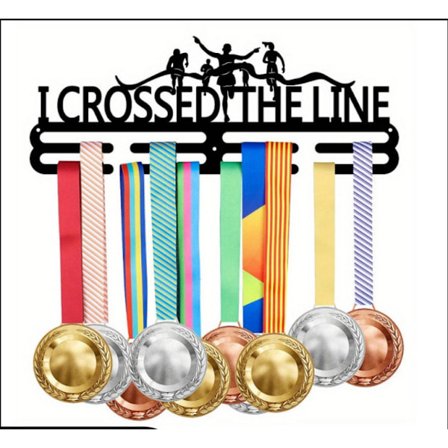 Heta Medaljhängare Löpmedaljhållare Prishållare Metaller Banddisplay Rostfria Medaljhängare Säga aldrig aldrig Sportmedaljhängare