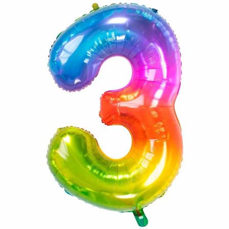 Numeroilmapallo Yummy Gummy 81 cm "0-9" Numero 3