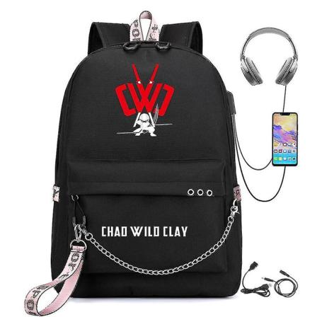 Chad Wild Clay Game Student Skolväska Resväska Casual