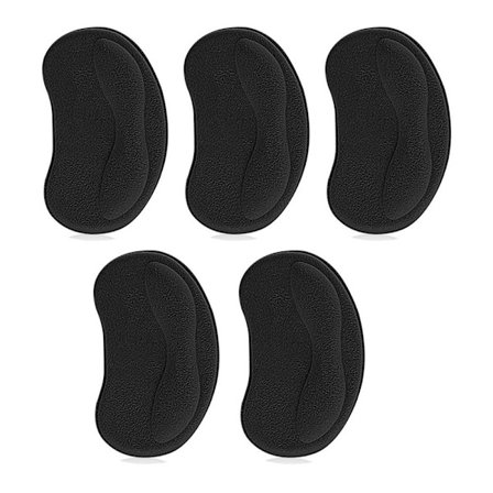 5 stk Hælpude Hælgreb SORT