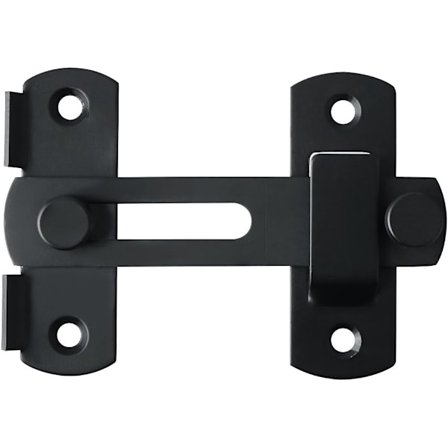 Flip Latch Portlåse Sikkerhedsdørslås Fangst til Ladetræhegn Skydedøre Franske Døre, Rustfrit Stål, Mat Sort Finish