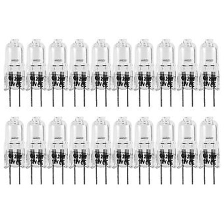 20 stk. G4 Halogen, 20w 12v Halogen Lys 2 Ben Klar Lampepære, til Komfur Belysning, Signallys, tr