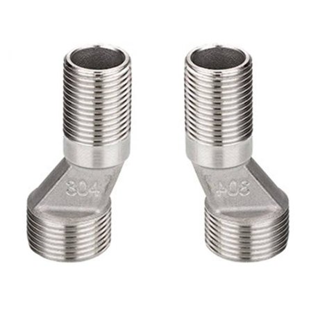 Pakke med 2 Stålforbindelsesadaptere Eksentriske Koblinger sett for Veggmonterte Kraner