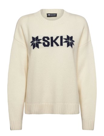 W Bliss Ski Knit Sweater Cream Helly Hansen