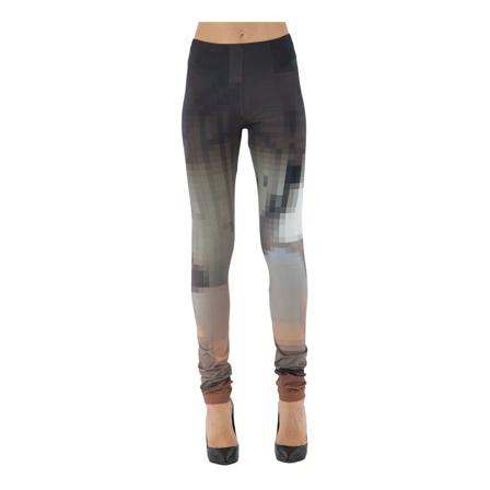 MM6 Maison Margiela, Leggings Szary, Kobieta, Rozmiar: S